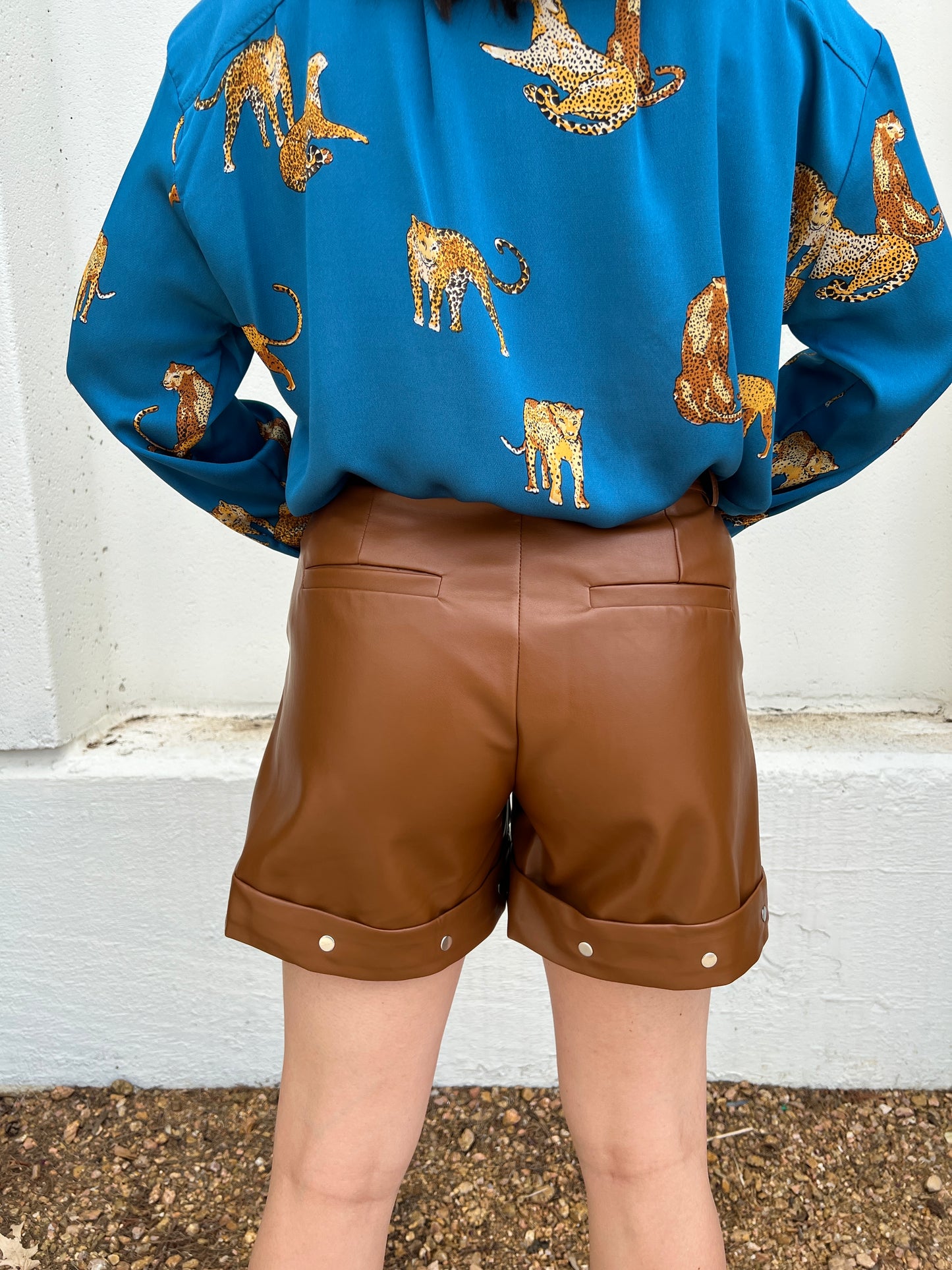 Syd Faux Leather Shorts