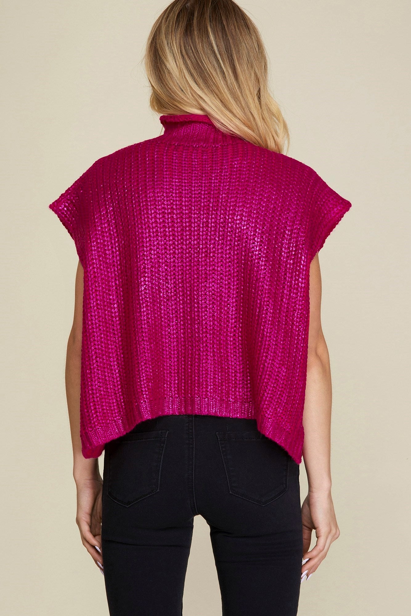 Pink Metallic Sweater